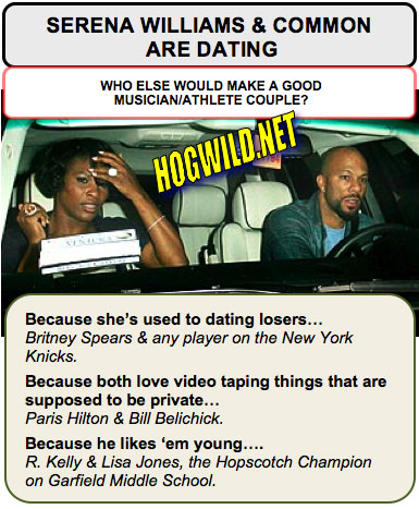 funny myspace pictures: serena williams common