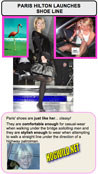 funny myspace pictures: paris hilton shoes